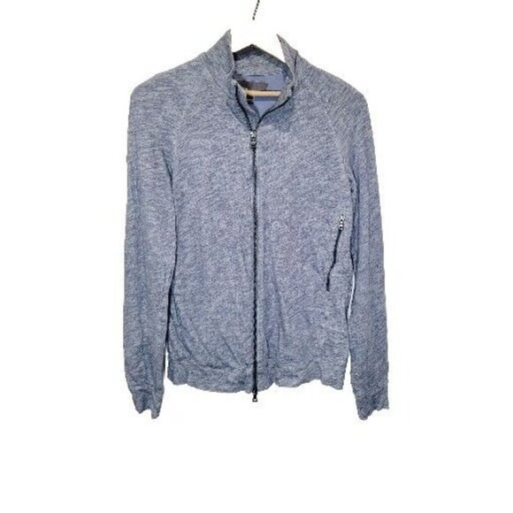 Vince Raglan Cotton Blue Blended Jacket Men M - Picture 1 of 7
